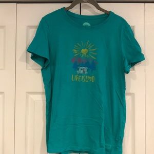 Life is Good shirt. Size medium. Soft material